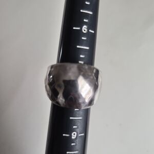 Silver Hammered Ring